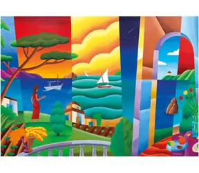 Educa Puzzle Čakajúce Penélope / 2000 dielikov / rozmer 96×68 cm / lepidlo Fix Puzzle v balení