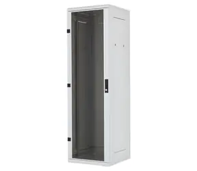Triton RMA 27U/600x800 sivý / Stojanový rozvádzač / 19" / zváraný / sklenené dvere / nosnosť 800 kg