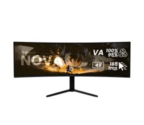49" Arozzi Nova čierna / Monitor / VA / Curved 1500R / 5120x1440 / 32:9 / 165Hz / 1ms / DP+HDMI+USB-C