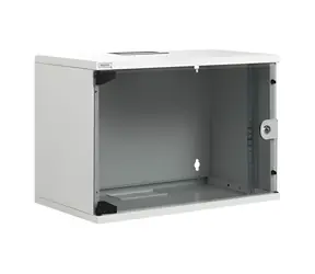 Digitus SoHoline 12U šedá / Rozvádzač / 19" / Nástenný / Sklenené dvere / Nosnosť 60 kg