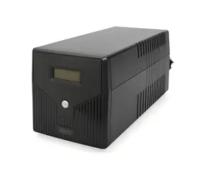Digitus Line-Interactive UPS / Záložný zdroj UPS / 2000VA/1200W / 12V/9Ah 2x batéria / 4X Schuko / USB / RJ45 / LCD