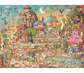 HEYE Puzzle Krajina jogy / 1500 dielikov / 80 x 60 cm / trojboká krabica s plagátom