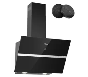 IsEasy TV1360D4-CC-I2 čierna / Odsávač pár / 524 m3/h / 4 rýchlosti / dotykový panel / tichá prevádzka 58 dB
