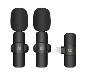 Puluz PU3150B čierna / Klopový mikrofón / bezdrôtový / Lightning / redukcia hluku / dosah 20 m