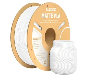 Elegoo PLA Matte biela / Struna pre 3D tlačiareň / PLA / 1.75mm / 1kg