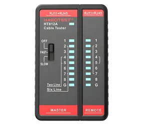 Habotest HT812A / Tester sieťových káblov / RJ45, RJ14, RJ12, RJ9 / 8P/6P/4P/2P