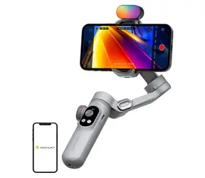 AOCHUAN X Pre šedý / Stabilizátor / 3osý / RGB osvetlenie / Bezdrôtové nabíjanie / OLED displej