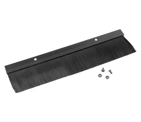 Lanberg 19" kefový panel čierny / Panel / káblový priechod