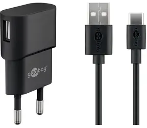 Goobay 45298 čierna / Nabíjacia sada / USB-C / 5W / kábel 1 m