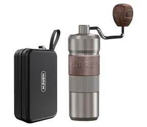 HiBREW G4B / Mlynček na kávu / ručné / nastaviteľné mletie / hliník, sklo