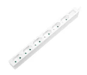 LogiLink LPS231 biela / Predlžovací kábel / 6 zásuviek / 1,5 m / 3400 W