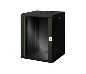 Digitus Unique DN-19 16U-6/6-SW čierna / Nástenný rozvádzač / 16U / 60x82x60 cm / nosnosť 100 kg