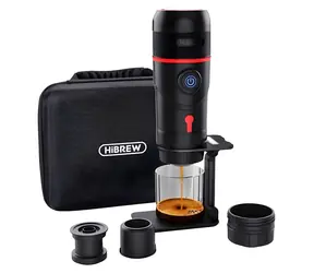 HiBREW H4 Premium / Prenosný kávovar na kapsule 3v1 / Nespresso & Dolce Gusto / 15 bar / 80W