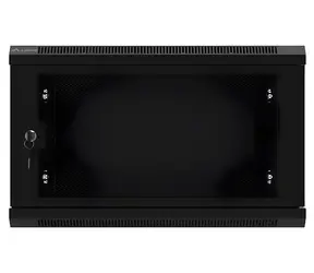 Lanberg WF01-6406-23B čierna / Nástenný rozvádzač / 19" / 6U / 600x450 mm / perforované dvere / flat pack