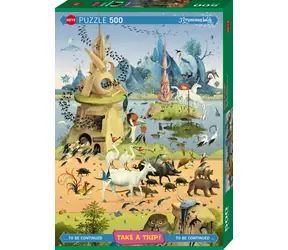 HEYE Puzzle Na výlete: Hieronymus BOSCH / 500 dielikov / 35 x 50 cm