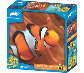 Prime 3D Puzzle Animal Planet: Klaun očkatý / 63 dielikov / 3D efekt / 46 x 31 cm