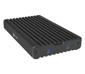 Icy Box Externé puzdro pre 2x SSD / Externé puzdro / 2,5" SATA / USB 3.2 Gen 2x2 Type-C