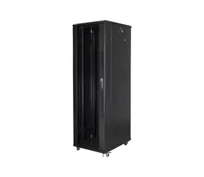 Lanberg Stojanový rozvádzač 42U 600x1000 čierna / Stojanový rozvádzač / 19" / LCD displej / Nosnosť 800 kg