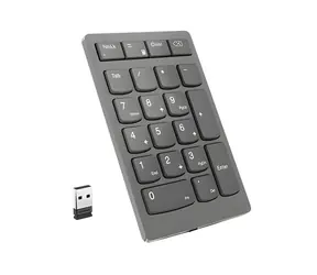 Lenovo Go Wireless Numeric Keypad sivá / Numerická klávesnica / Bezdrôtová / 21 kláves / Ergonomický design