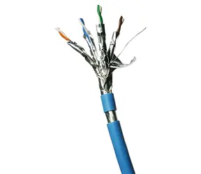 DATACOM F/FTP drôt CAT6A modrá