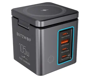 BlitzWolf BW-i113 / Nabíjačka do siete / 105W / GaN / USB-A + 3x USB-C