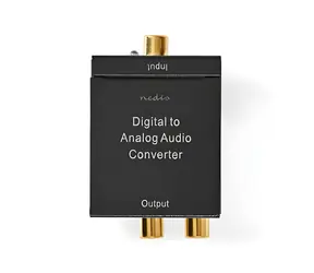 Nedis ACON2510BK / Audio prevodník / TosLink / RCA / 3,5mm