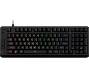 HyperX Eve 1800 čierna / Herná klávesnica / membránová / RGB / USB-A / US Layout