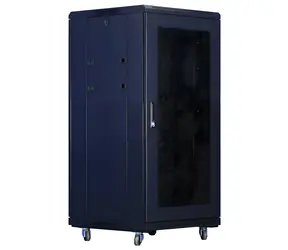 Xtendlan 18U/600x1000 čierny / Stojanový rozvádzač / 19" / perforované dvere a chrbát