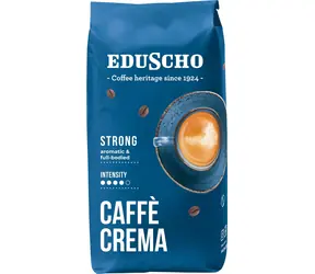 Eduscho Caffe Crema Strong 1 kg / Zrnková káva / stredne pražená / intenzita 4/5