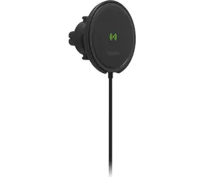 Mophie Snap+ čierna / Držiak do auta s bezdrôtovým nabíjaním / MagSafe / Qi / 15W