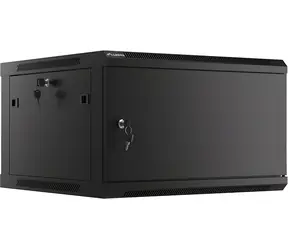 Lanberg WF01-6606-00B čierna / Nástenný rozvádzač / 19" / 6U / 600×600 mm / kovové dvere