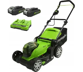 Greenworks G24X2LM41K2 / Aku kosačka na trávu / 2x24V / 2x2.0Ah / záber 41 cm