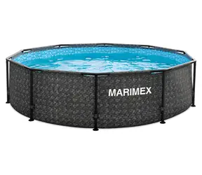 Marimex Bazén Florida 3,05x0,76 m RATAN / Bez filtrácie / Objem 4,5 m3 / Kruhový / Kovová konštrukcia