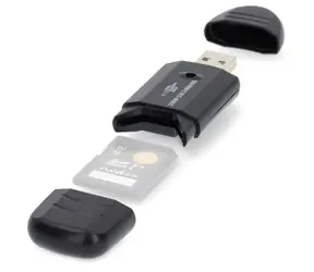 Nedis čítačka pamäťových kariet čierna / Čítačka pamäťových kariet / MMC / SD / SDHC / USB 2.0