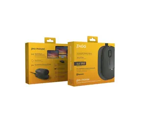 ZAGG Pro Mouse čierna / Bezdrôtová myš / s nabíjacou podložkou / Bluetooth / 800-1600 DPI / párovanie 3 zariadenia