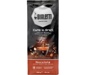 Bialetti Esperto Grani Nocciola 1 kg / Zrnková káva / Espresso / Príchuť lieskový oriešok