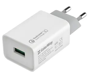 Colorway Sieťová nabíjačka 18W / Nabíjačka / 1x USB / 100-240V