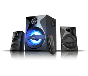 FENDA F&D F380X čierna / Reproduktory / 2.1 / 54W / BT4.0 / NFC / FM rádio / USB/SD / diaľkové ovládanie
