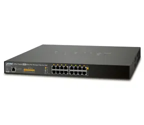 Planet UPOE-800G / PoE injektor / 8x Gigabit / IEEE 802.3bt / <400W (90W/ Port) / scheduler+watchdog