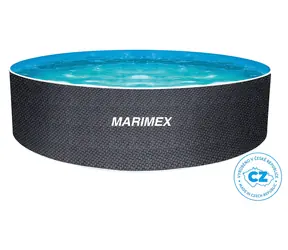 Marimex Orlando RATAN / Bazén / priemer 3,05 m / výška 0,91 m / oceľová stena / skimmer Olympic