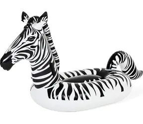Bestway Nafukovacie lehátko ZEBRA / Lehátko na vodu / 254 x 142 cm / PVC