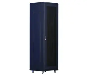 Xtendlan 42U/800x1000 čierna / Stojanový rozvádzač / 19" / Perforované dvere a chrbát
