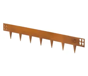 G21 Záhradný obrubník Corten / Záhradný obrubník / 107,5 x 10 cm