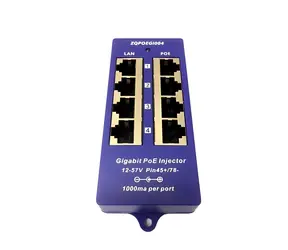OEM PoE panel 4-portový tienený pasívny / PoE panel / Gigabit