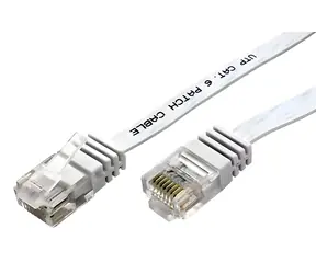 Goobay Patch kábel Cat.6 UTP plochý biela