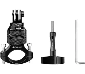 Puluz Držiak na riadidlá 360° čierna / Držiak pre akčnú kameru / hliníková zliatina / univerzálna