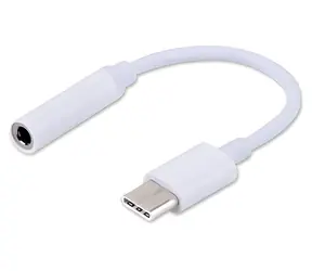 Savio AK-35 biela / Audio adaptér / USB-C (M) - Jack 3,5 mm (F)