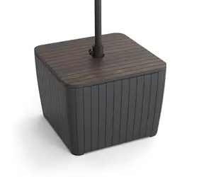 Keter Záhradný stôl Luzon Deco walnut, grafit / Záhradný stôl