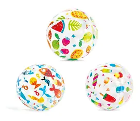 INTEX Lopta nafukovacia LIVELY PRINT BALL 51 cm / Dúha / Vinyl