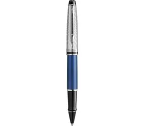WATERMAN Expert Deluxe modrá / Roller / hrot F / farba náplne: čierna